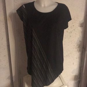 Suede asymmetrical top